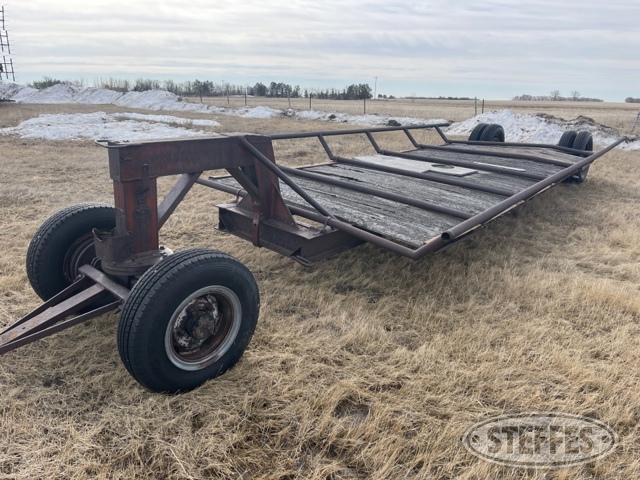 Shop-built hay wagon